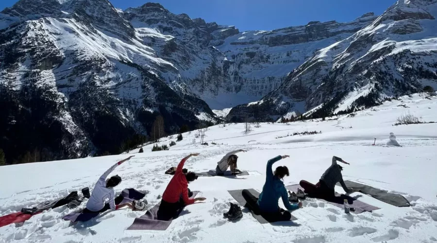 Rando raquette yoga