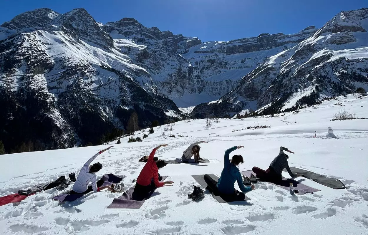 Rando raquette yoga